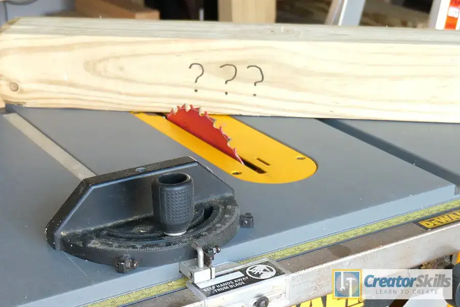 Can You Cut A 4 With Table Saw, Cutting Miter On A Table Saw